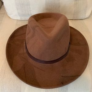 Women's Brown 100% Wool Hat